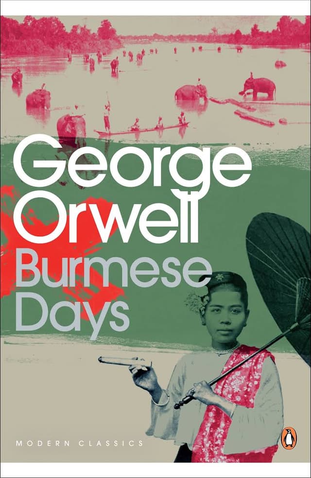 Burmese Days book cover by George Orwell